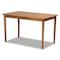 Baxton Studio Arvid Mid-Century Modern Tan Faux Leather and Walnut Brown Finished Wood 4-Piece Dining Nook Set 175-10837-10839-9305-Zoro - alternate 6